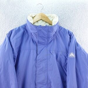 Nike ACG Kids M8-10 Outer Layer Jacket Purple White Full Zip Lightweight 3-Layer